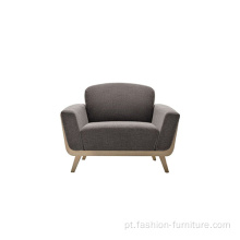 Ash Armrest tecido Hamper sofá de assento único